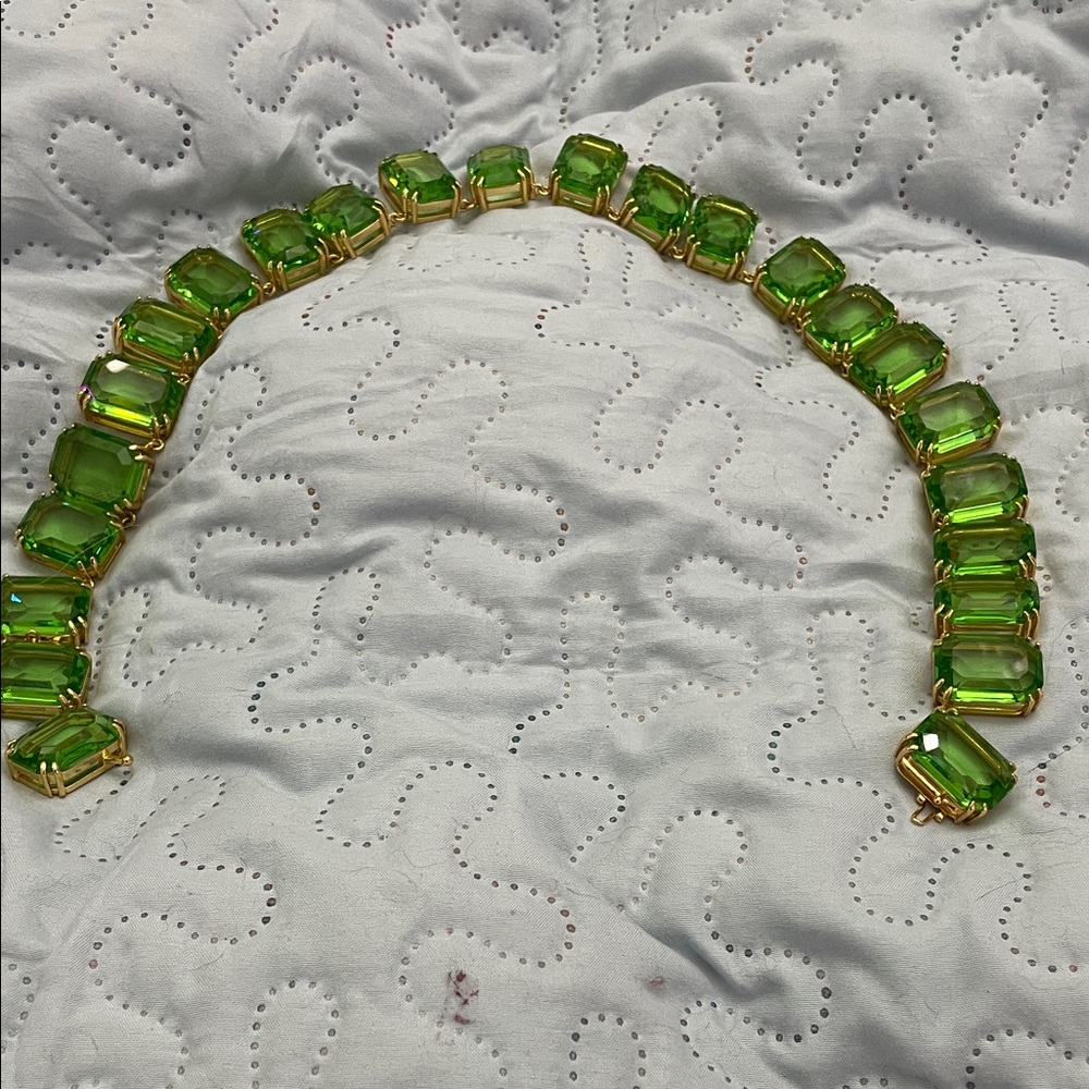 Swarovski Elegant Millenia Green Gemstone Necklace